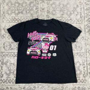 Hello Kitty Friends T Shirt Racing Black Keroppi My Melody Womens Size Large